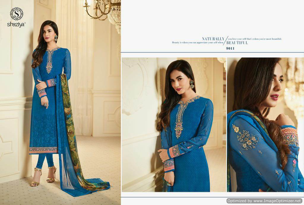 Saziya Garden Crape 98 Heavy Crape Designer Salwar Suits